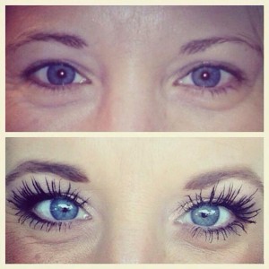 3D fiber lashes before and after 1
